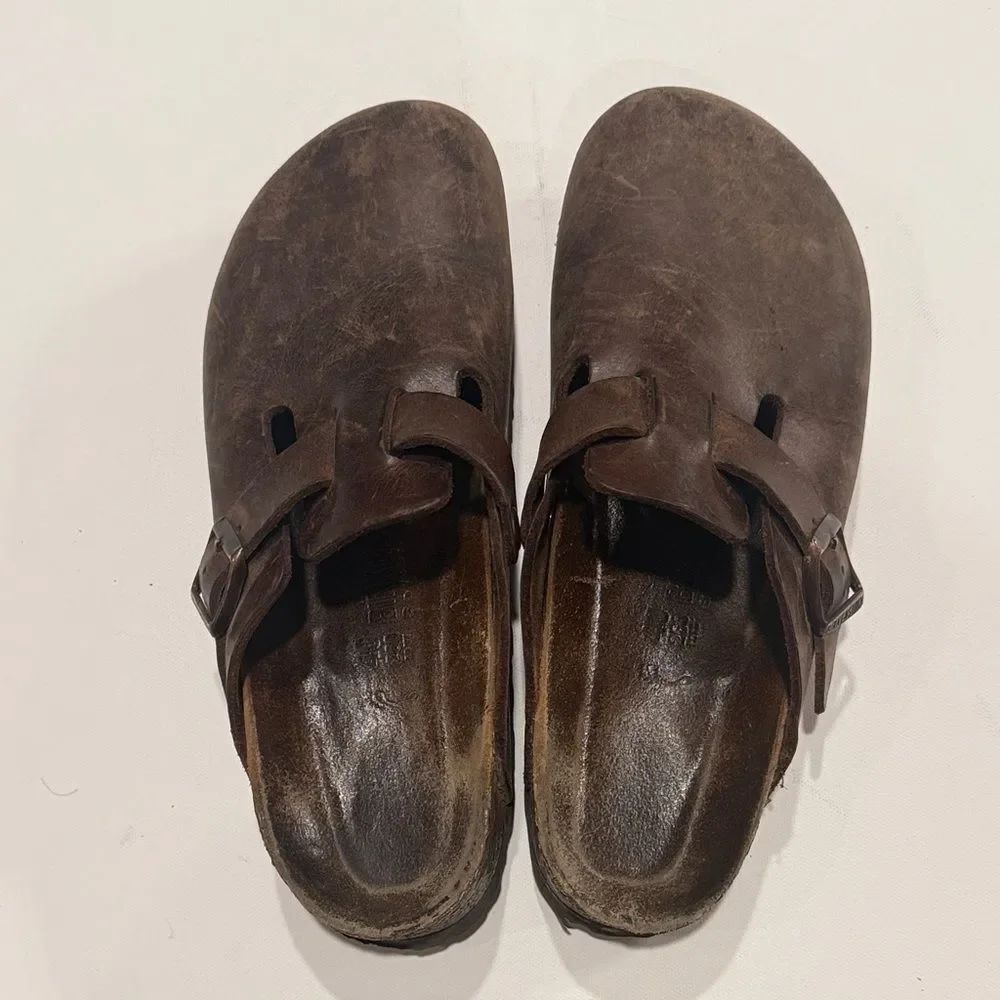 Birkenstock Men's Dark Brown Leather Loafers - Picture 3 of 4